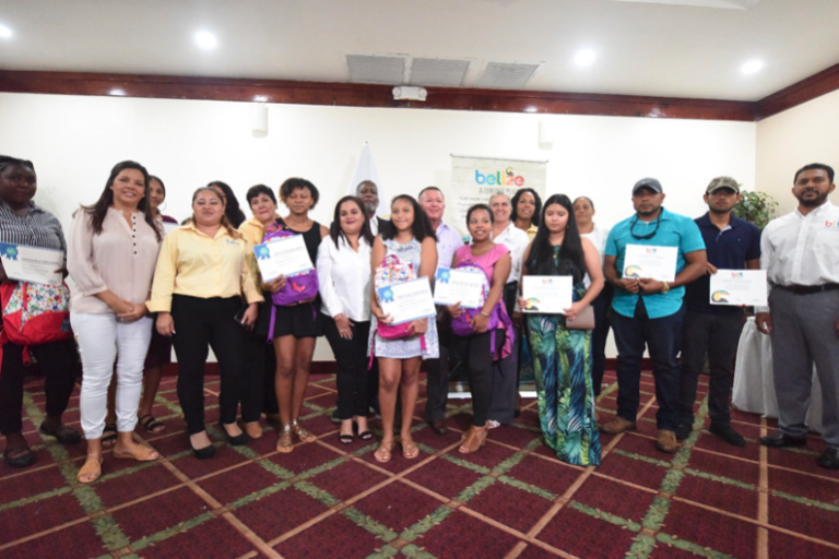 The BTB and BHA award scholarships to ten outstanding Belizean students ...